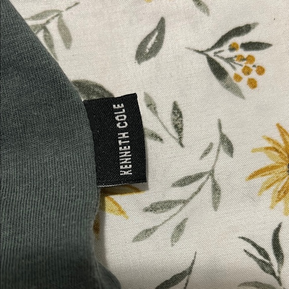 Kenneth Cole Henley Green Short Sleeve Tee - Picture 4 of 6